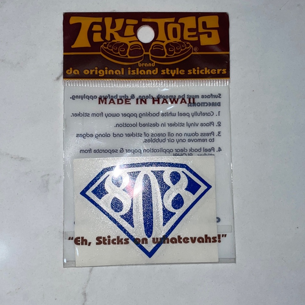 Tiki Toes 808 vinyl sticker